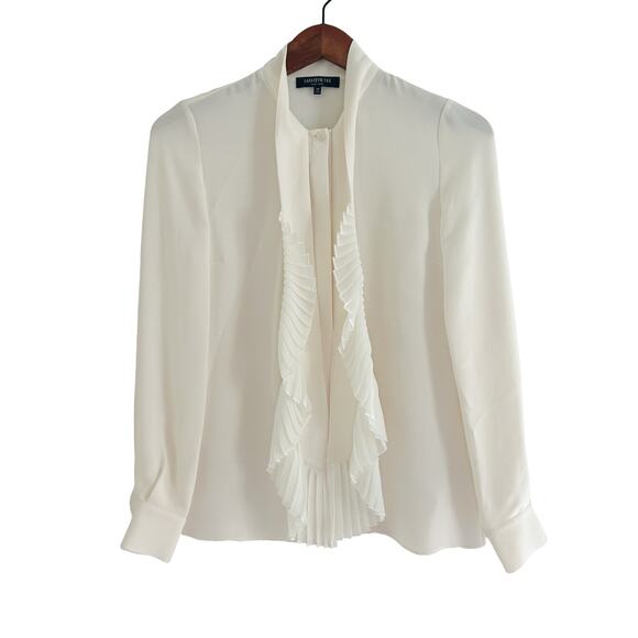 Lafayette 148 Silk Bates Button Down Sz XS - Picture 1 of 7